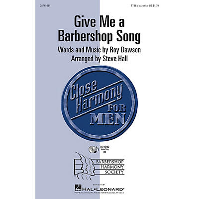 Hal Leonard Give Me a Barbershop Song VoiceTrax CD