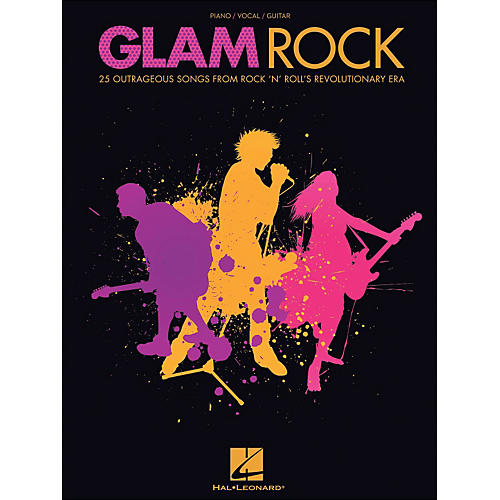 Glam Rock - 25 Outrageous Songs From Rock 'N' Roll's Revolutionary Era arranged for piano, vocal, and guitar (P/V/G)