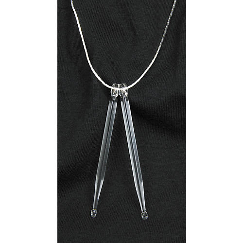 Glass Drumsticks Pendant Necklace
