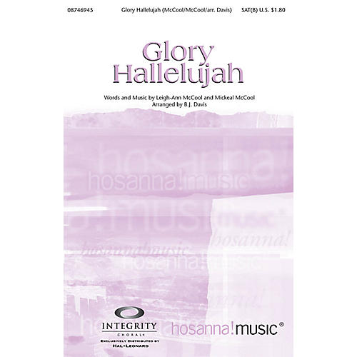 Glory Hallelujah Split/Stereo Trax Arranged by BJ Davis