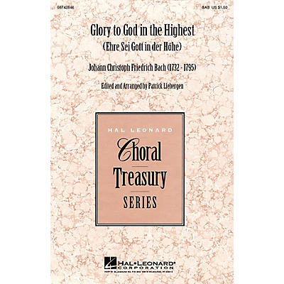 Hal Leonard Glory to God in the Highest (Ehre Sei Gott in der Höhe) SSA Arranged by Patrick Liebergen