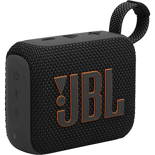 JBL Go 4 Portable Speaker with Bluetooth, build-in battery, waterproof and dustproof feature Black