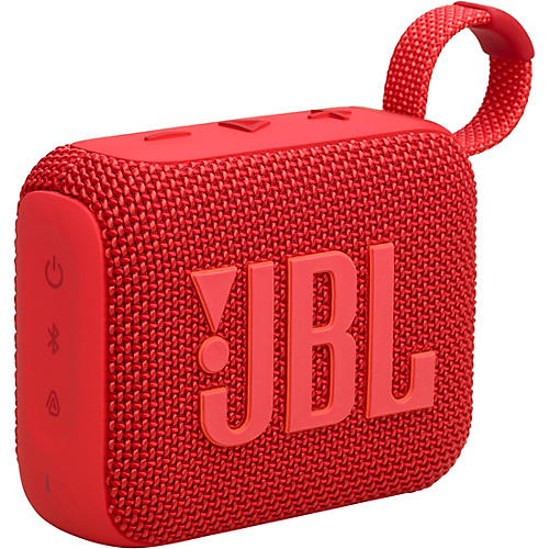 JBL Go 4 Portable Speaker with Bluetooth, build-in battery, waterproof and dustproof feature Red