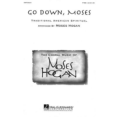 Hal Leonard Go Down, Moses TTBB arranged by Moses Hogan