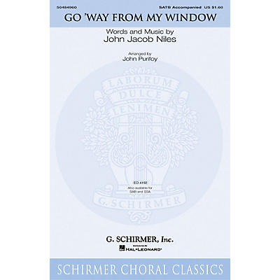 G. Schirmer Go Way from My Window SATB arranged by John Purifoy