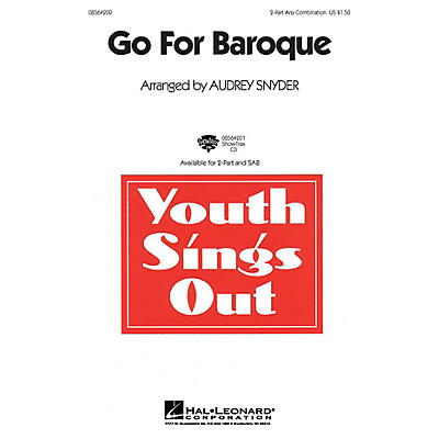 Hal Leonard Go for Baroque (2-Part and Piano) 2-Part any combination composed by Audrey Snyder