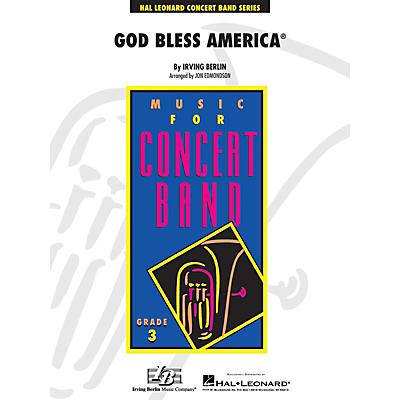 Hal Leonard God Bless America - Young Concert Band Level 3arranged by John Edmondson