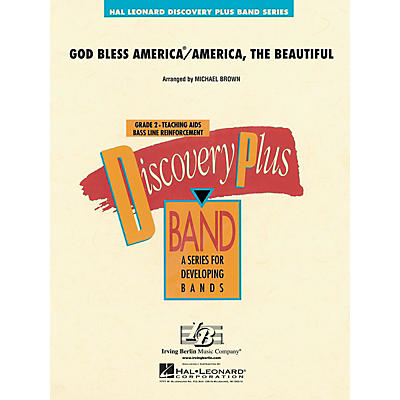 Hal Leonard God Bless America/America, The Beautiful - Discovery Plus Band Level 2 arranged by Michael Brown