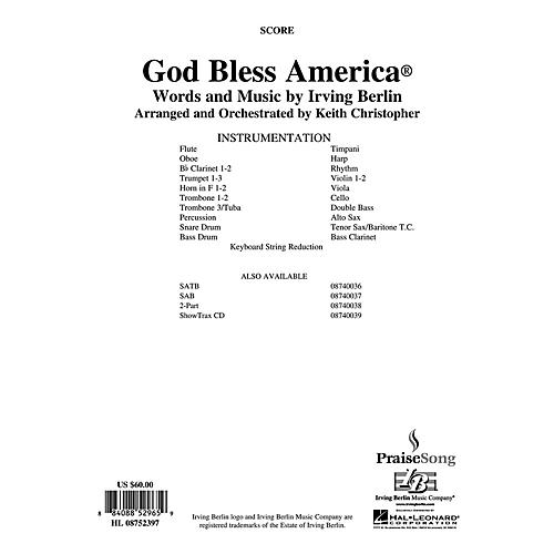 God Bless America® Orchestra arranged by Keith Christopher