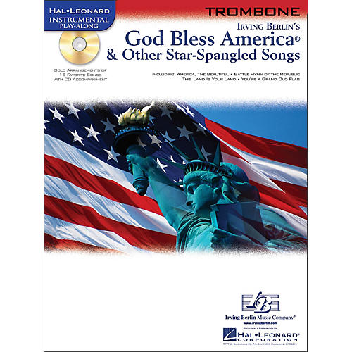 God Bless America & Other Star Spangled Songs for Trombone instrumental Play-Along Book/CD