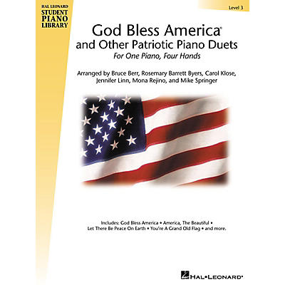 Hal Leonard God Bless America and Other Patriotic Piano Duets - Level 3 Educational Piano Library Series Softcover