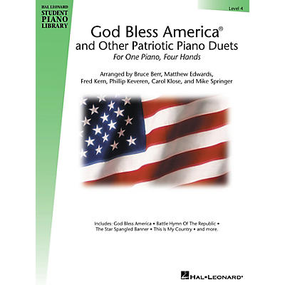 Hal Leonard God Bless America and Other Patriotic Piano Duets - Level 4 Educational Piano Library Series Softcover