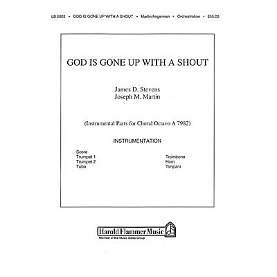 Shawnee Press God Is Gone Up with a Shout BRASS & TIMPANI composed by David Angerman