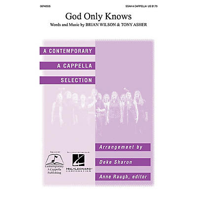 Contemporary A Cappella Publishing God Only Knows SSAA A CAPPELLA arranged by Deke Sharon