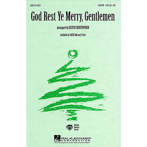 Hal Leonard God Rest Ye Merry, Gentlemen SATB arranged by Keith Christopher
