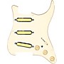 920d Custom Gold Foil Loaded Pickguard For Strat With Aged White Pickups and Knobs and S7W-MT Wiring Harness Aged White