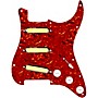 920d Custom Gold Foil Loaded Pickguard for Strat With White Pickups & Knobs, S7W Wiring Harness Tortoise