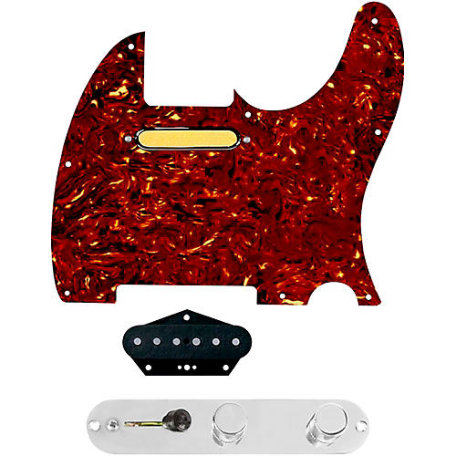 920d Custom Gold Foil Loaded Pickguard for Tele With T3W-C Control Plate Tortoise