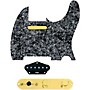920d Custom Gold Foil Loaded Pickguard for Tele With T3W-G Control Plate Black Pearl