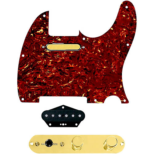 920d Custom Gold Foil Loaded Pickguard for Tele With T3W-G Control Plate Tortoise