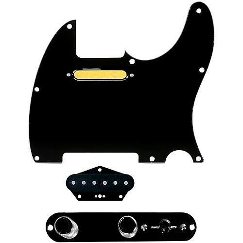 920d Custom Gold Foil Loaded Pickguard for Tele With T3W-REV-B Control Plate Black