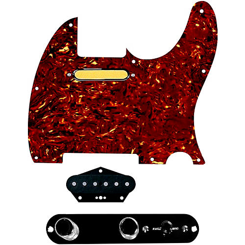 920d Custom Gold Foil Loaded Pickguard for Tele With T3W-REV-B Control Plate Tortoise