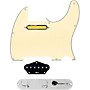 920d Custom Gold Foil Loaded Pickguard for Tele With T3W-REV-C Control Plate Aged White