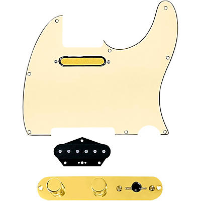 920d Custom Gold Foil Loaded Pickguard for Tele With T3W-REV-G Control Plate