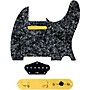 920d Custom Gold Foil Loaded Pickguard for Tele With T3W-REV-G Control Plate Black Pearl