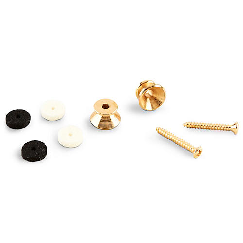 Gold Guitar Strap Buttons set of 2