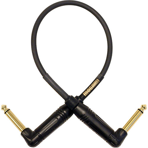 Mogami Gold Patch Cable With Right Angle Connectors 10 in.