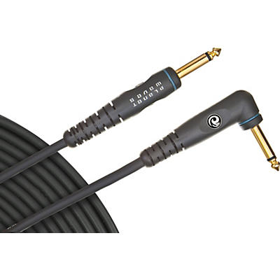 D'Addario Planet Waves Gold-Plated 1/4" Angled - Straight Instrument Cable