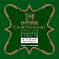 Optima Goldbrokat Premium Series Brassed Steel Violin E String 4/4 Size, Heavy Steel, 28 guage ball end4/4 Size, Light Steel, 26 guage loop end