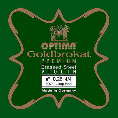 Optima Goldbrokat Premium Series Brassed Steel Violin E String