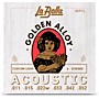LaBella Golden Alloy 6-String Acoustic Guitar Strings Custom Light (11-52)