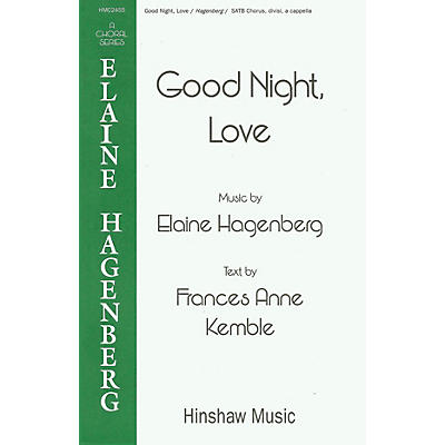 Hinshaw Music Good Night, Love SSAATTBB composed by Elaine Hagenberg
