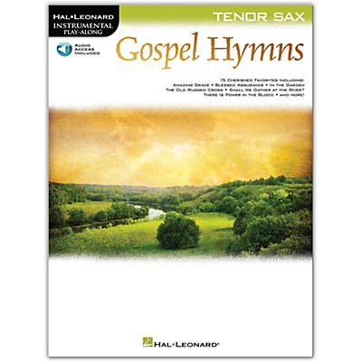 Hal Leonard Gospel Hymns For Tenor Sax Instrumental Play-Along Book/Audio Online