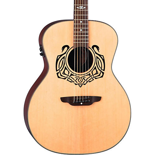 Grand Concert Celtic-Themed Acoustic-Electric Guitar
