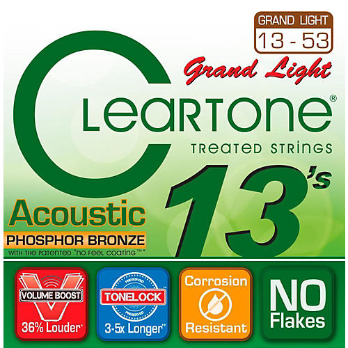 Grand Light Phosphor Bronze Acoustic Guitar Strings (13-53)