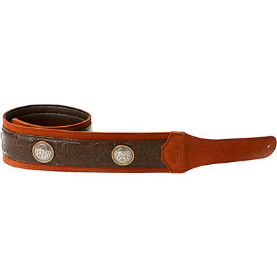 Taylor Grand Pacific Leather Strap, Nickel Conchos
