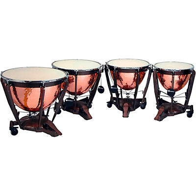Bergerault Grand Professional Series Timpani Set with Hand Hammered Parabolic Copper Bowls