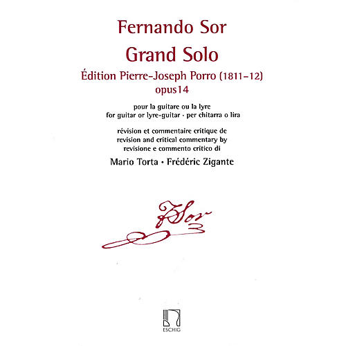 Durand Grand Solo: Edition Pierre Porro (1811-12), Op. 14 Editions Durand Series Softcover