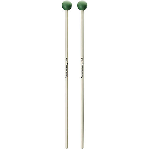 Balter Mallets Grandioso Series Birch Handle Marimba Mallets Medium Round Light Green Rubber