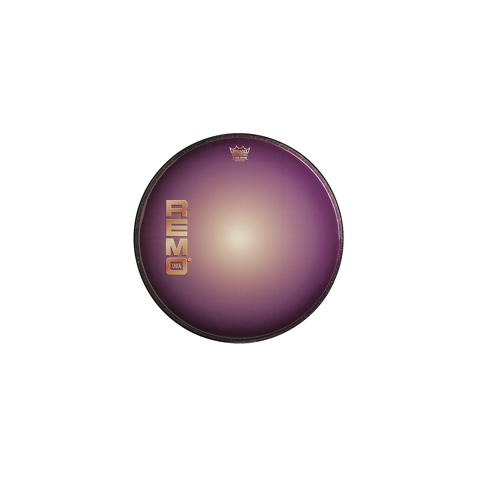 Remo Graphic Heads Purple Sunburst Resonant Bass Drum Head 22 in