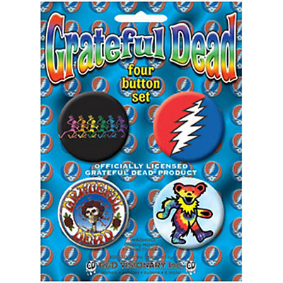 C&D Visionary Grateful Dead Button 4-Button Set