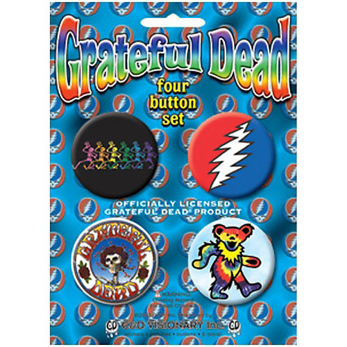 C&D Visionary Grateful Dead Button 4-Button Set