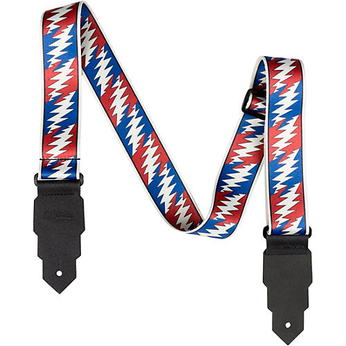 D'Angelico Grateful Dead Guitar Strap - Bolt