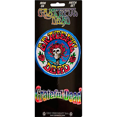C&D Visionary Grateful Dead Skull Roses Patch set