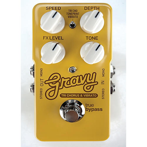 Gravy Tri-Chorus and Vibrato Guitar Effects Pedal