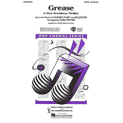 Hal Leonard Grease (A New Broadway Medley) Combo Parts Arranged by Mark Brymer